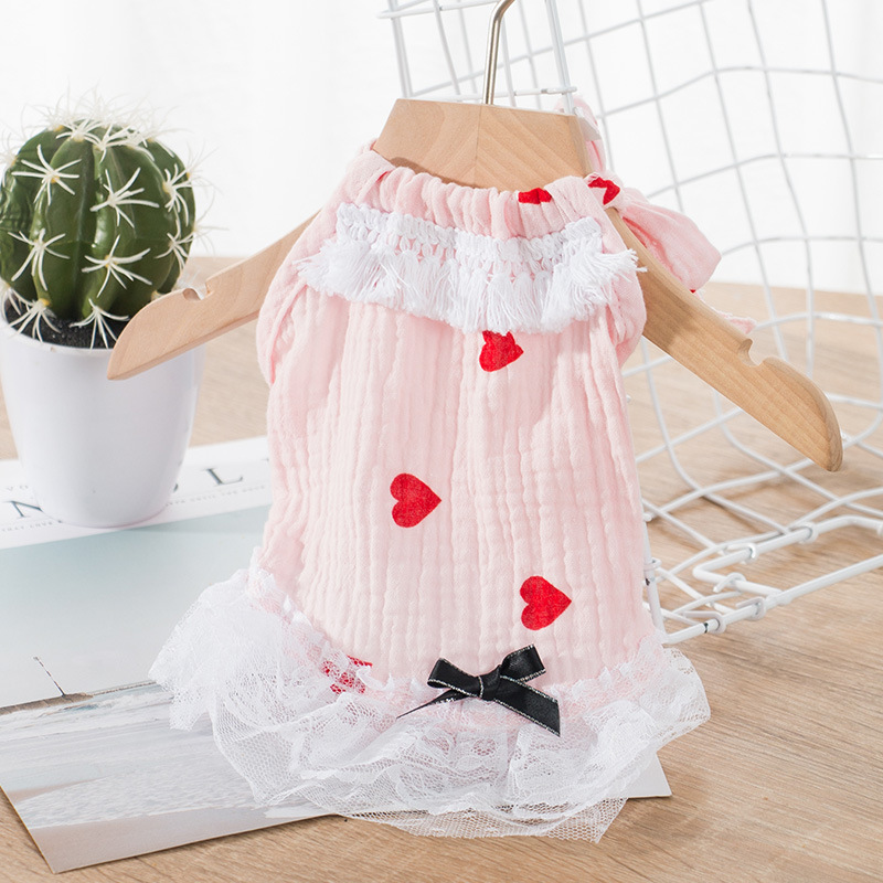 薄款网纱裙 爱心粉色