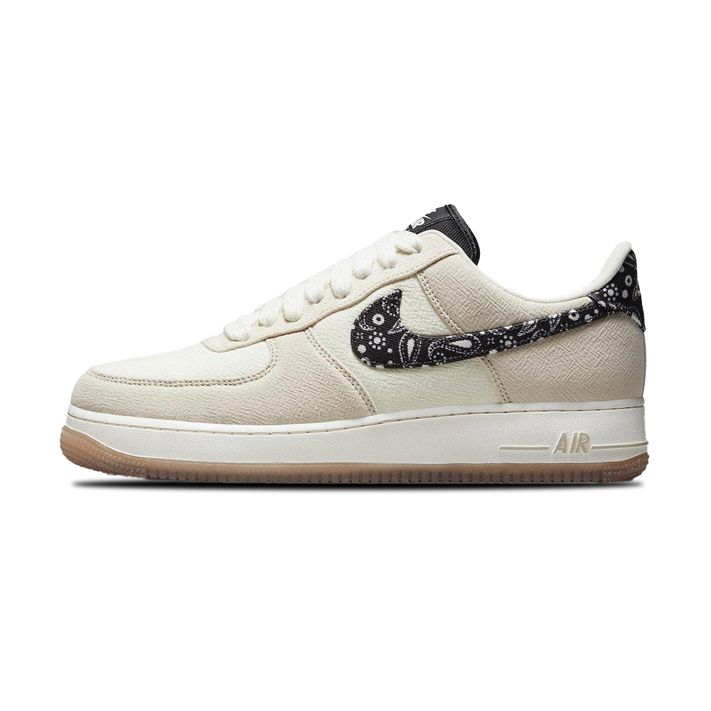 Nike Air Force 1 Low “Paisley” 男米白黑經典運動休閒鞋DJ4631-2