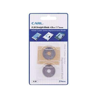 Carl 實線刀片 K28 適合DC200/230/330/250切紙刀 (2片裝)