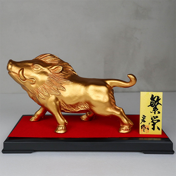 【高岡銅器】十二支 豬