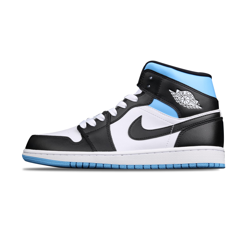 air jordan 1 mid white blue