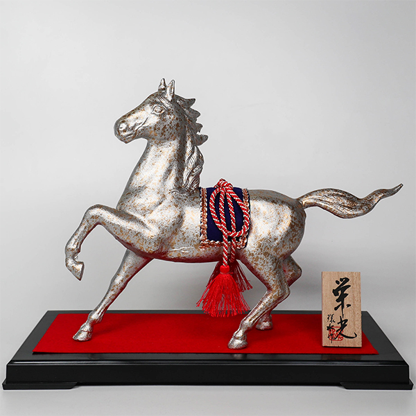 【高岡銅器】十二支 馬榮光 -中