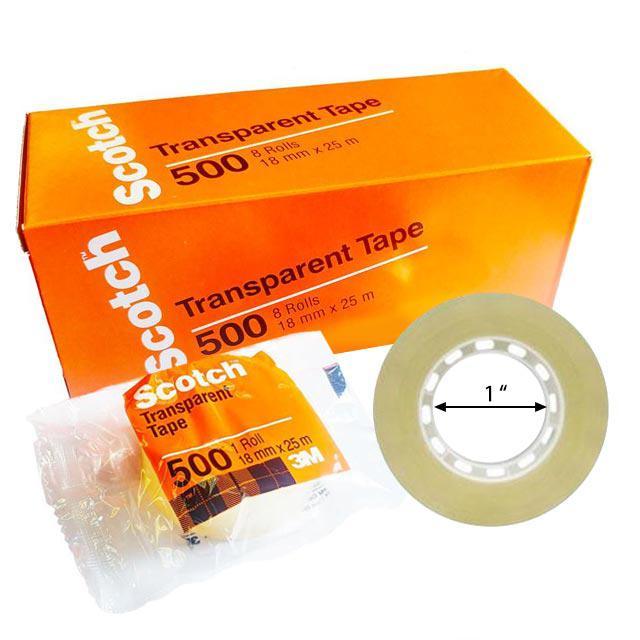 【美國製造】3M 3/4" 透明膠紙＃500