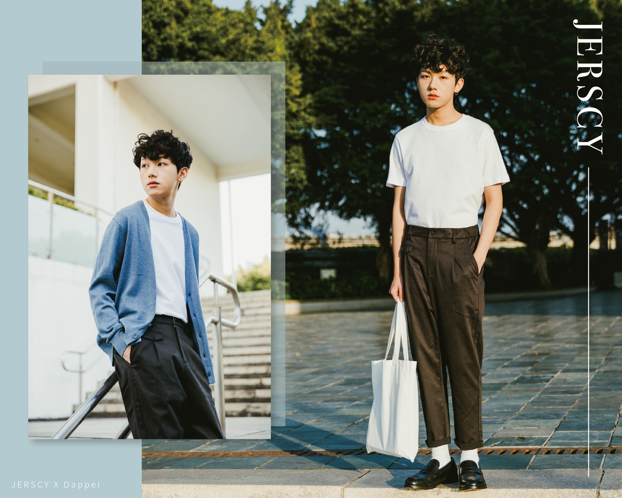 JERSCY白色質感素TEE