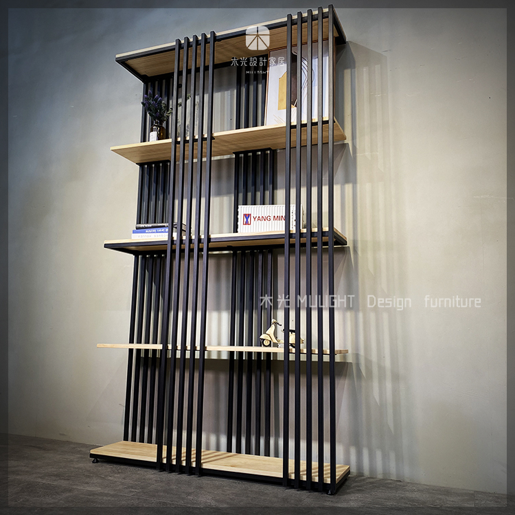 台灣製-靜謐格欄實木置物層架|可訂製