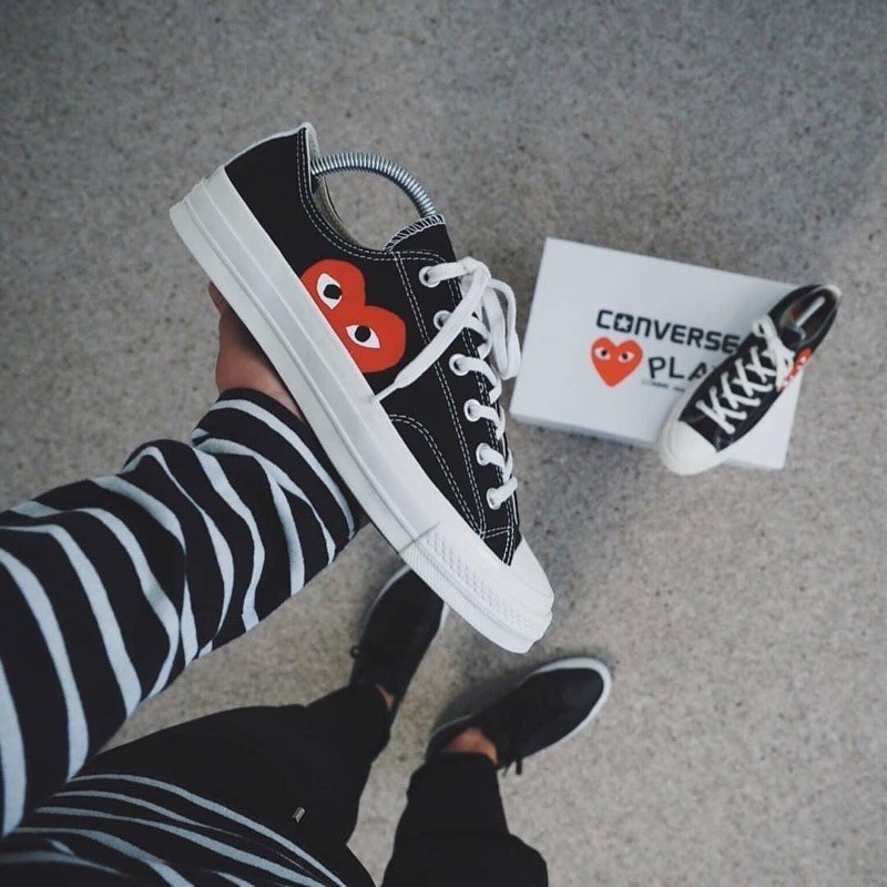 Converse x CDG Play 川久保玲 聯名愛心1970帆布鞋 低筒  黑 150206c