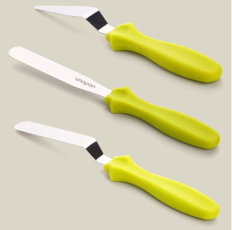 【UNOPAN Spatula set (3 units per set)】  Cake Decorating 烘焙用具奶油刮刀 刮平刀組(3個組) UN35211