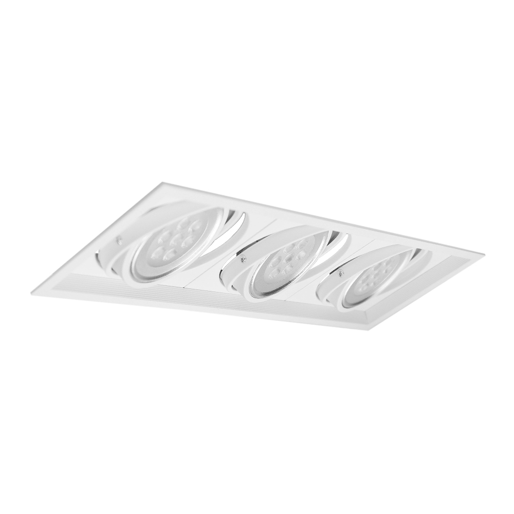 AR111 細邊框 盒燈 9W 高亮度 (三燈)