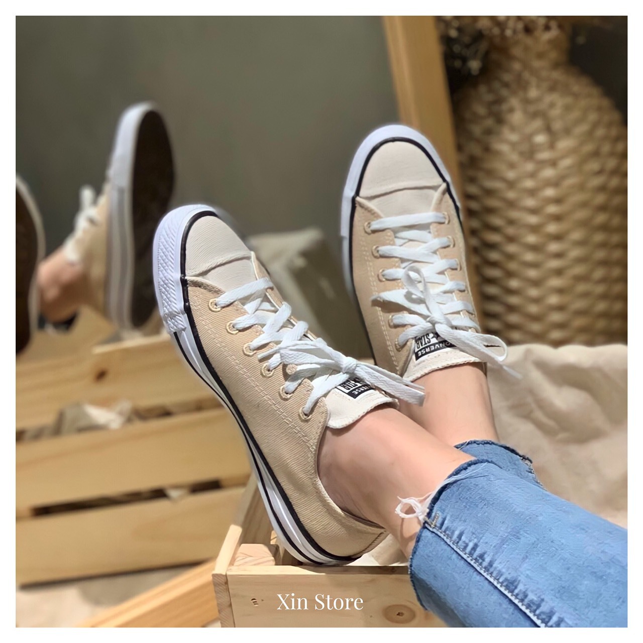 【現貨】Converse Renew Canvas All Star 帆布鞋 低筒 奶茶色 米白