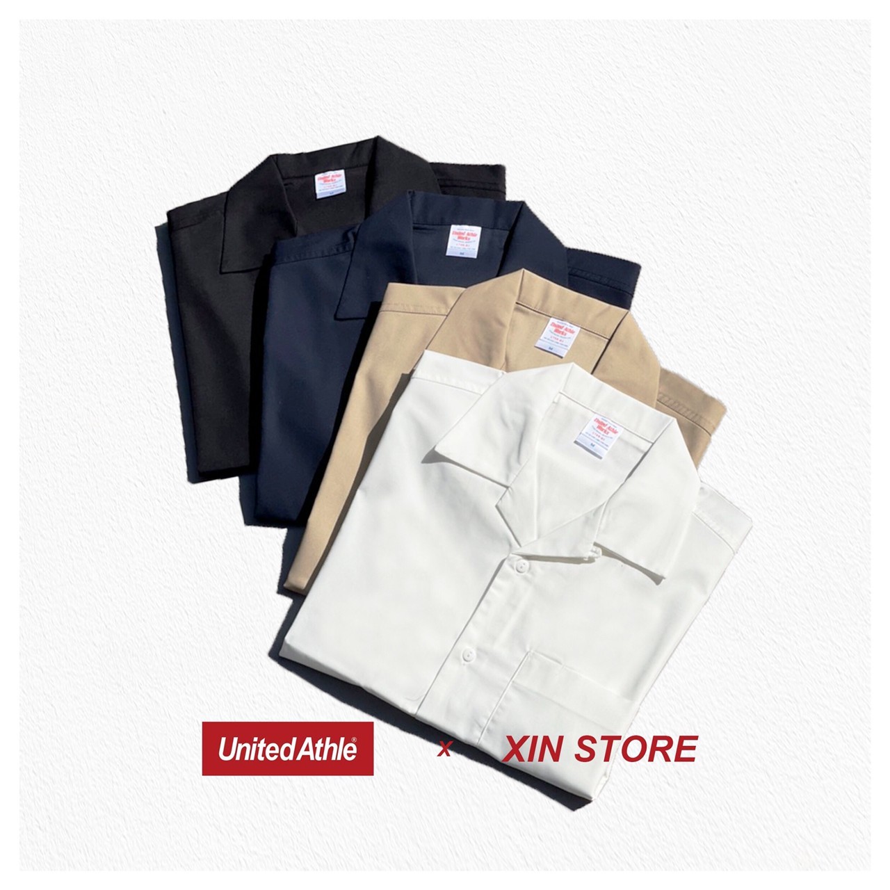 United Athle UA 3175901 T/C 開襟 口袋 短袖 襯衫