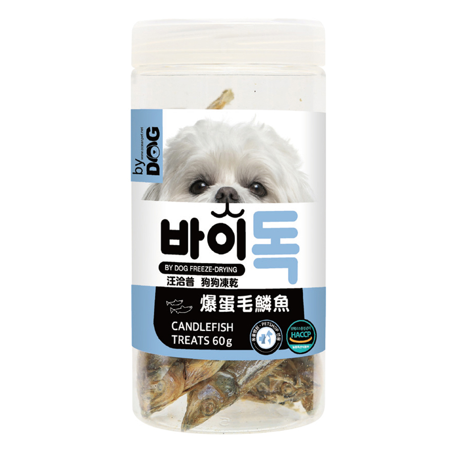 汪洽普 狗狗凍乾零食-爆蛋毛鱗魚60g 狗零食