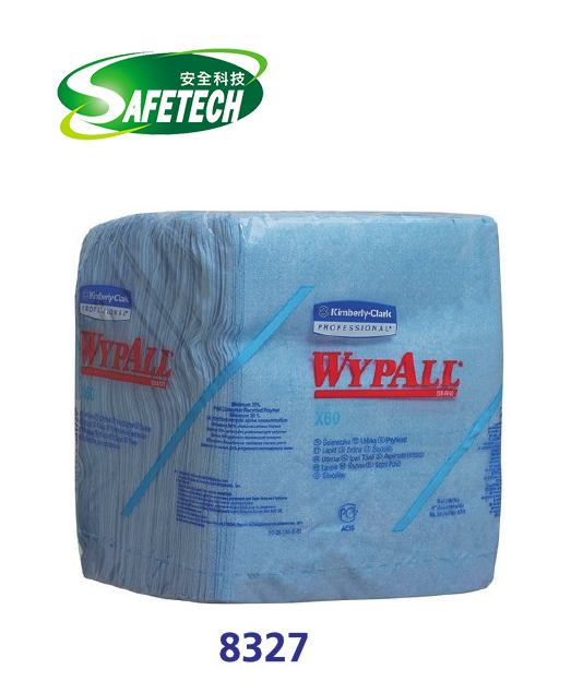 Kimberly Clark Professional 8327  Wypall X60 Quarter Fold Blue Wiper