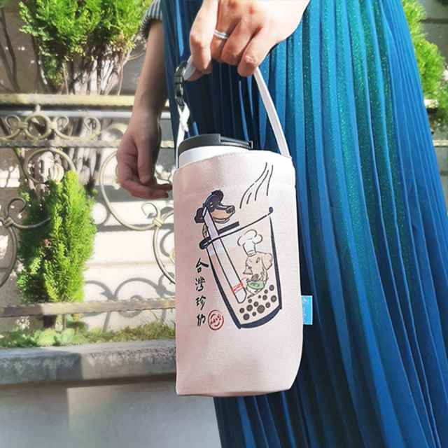 【汪來汪趣 wdog】臘腸&珍奶 萬用小提袋