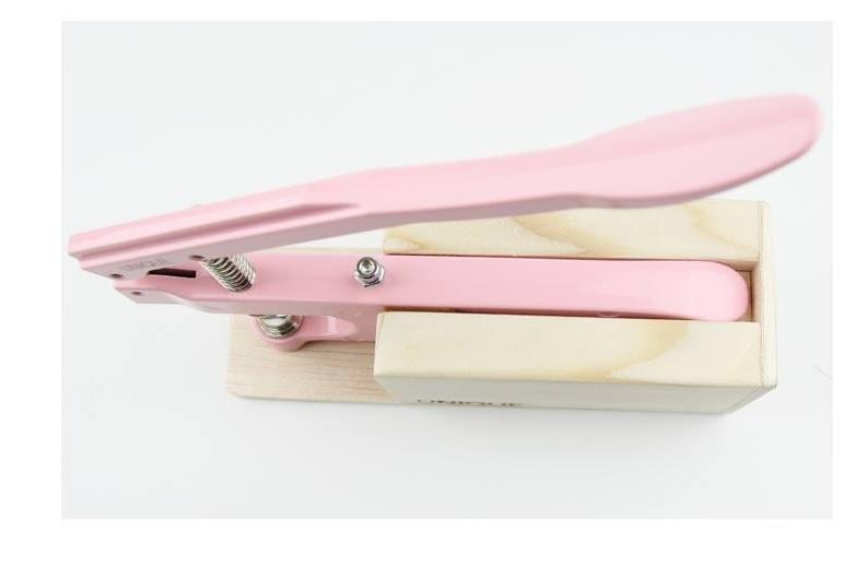 『UNIQUE』粉色手壓鉗（加贈木製底座）