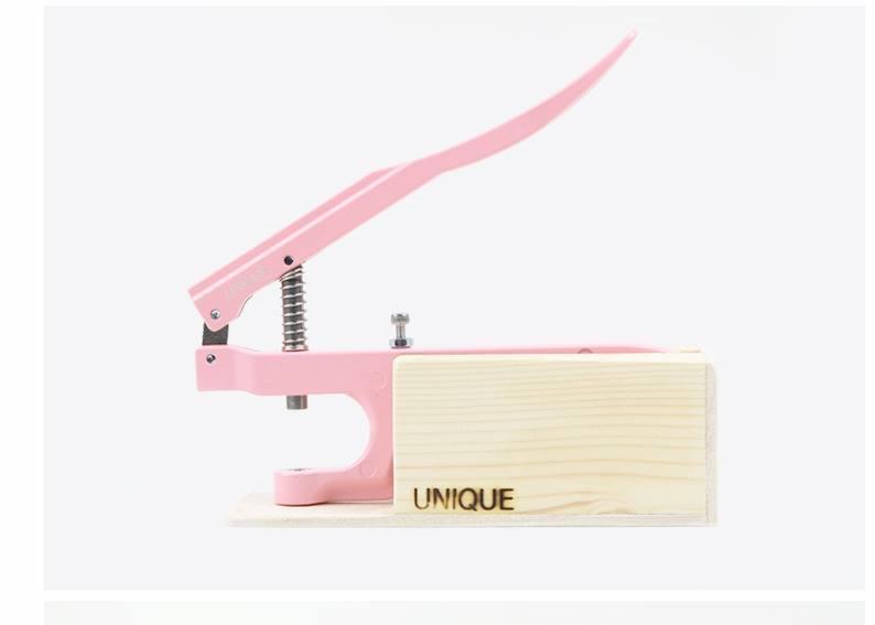 『UNIQUE』粉色手壓鉗（加贈木製底座）