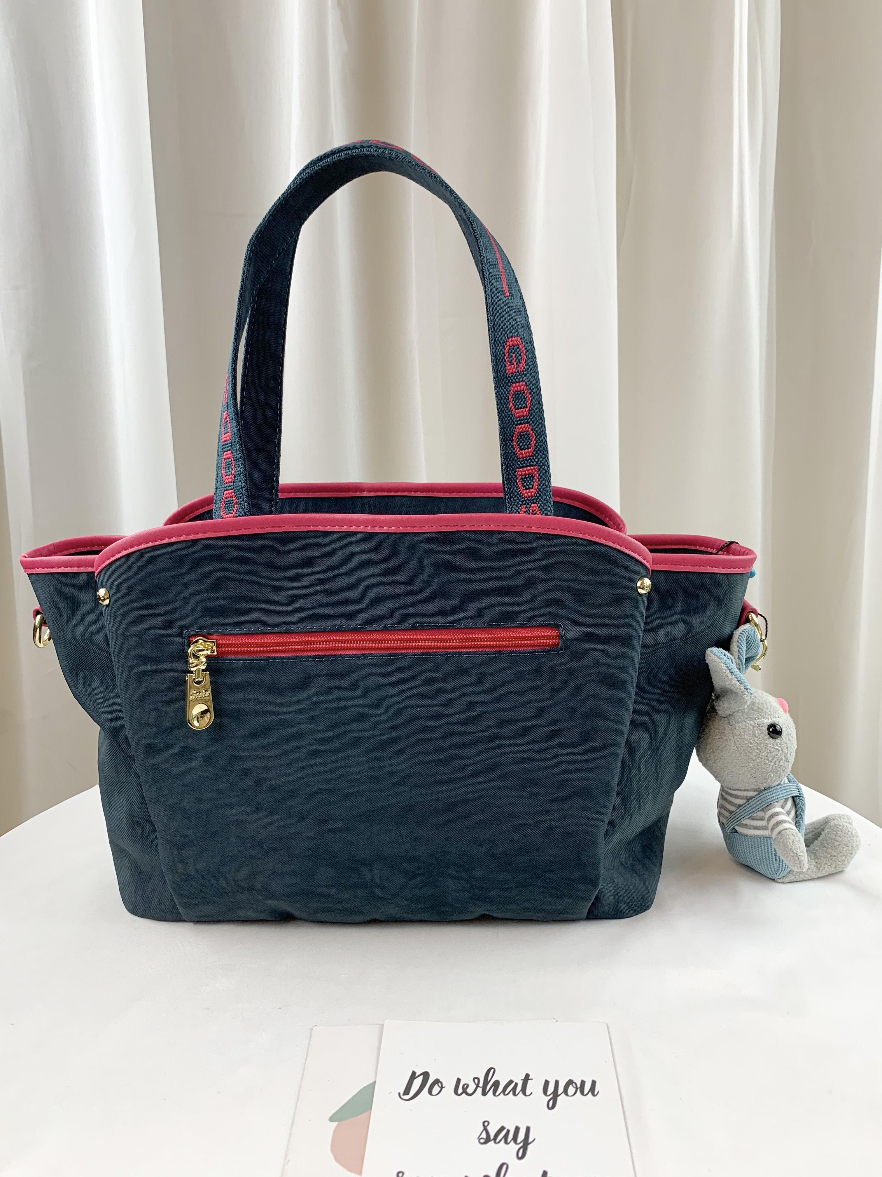 GOODS 織帶綠桃 防潑水手提包 / 側背包 #2755