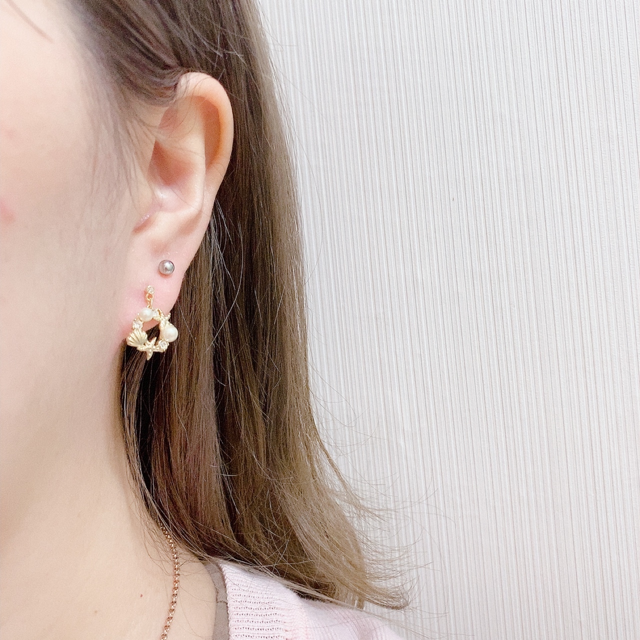 海洋貝殼海星圈耳環 (網站限定優惠)