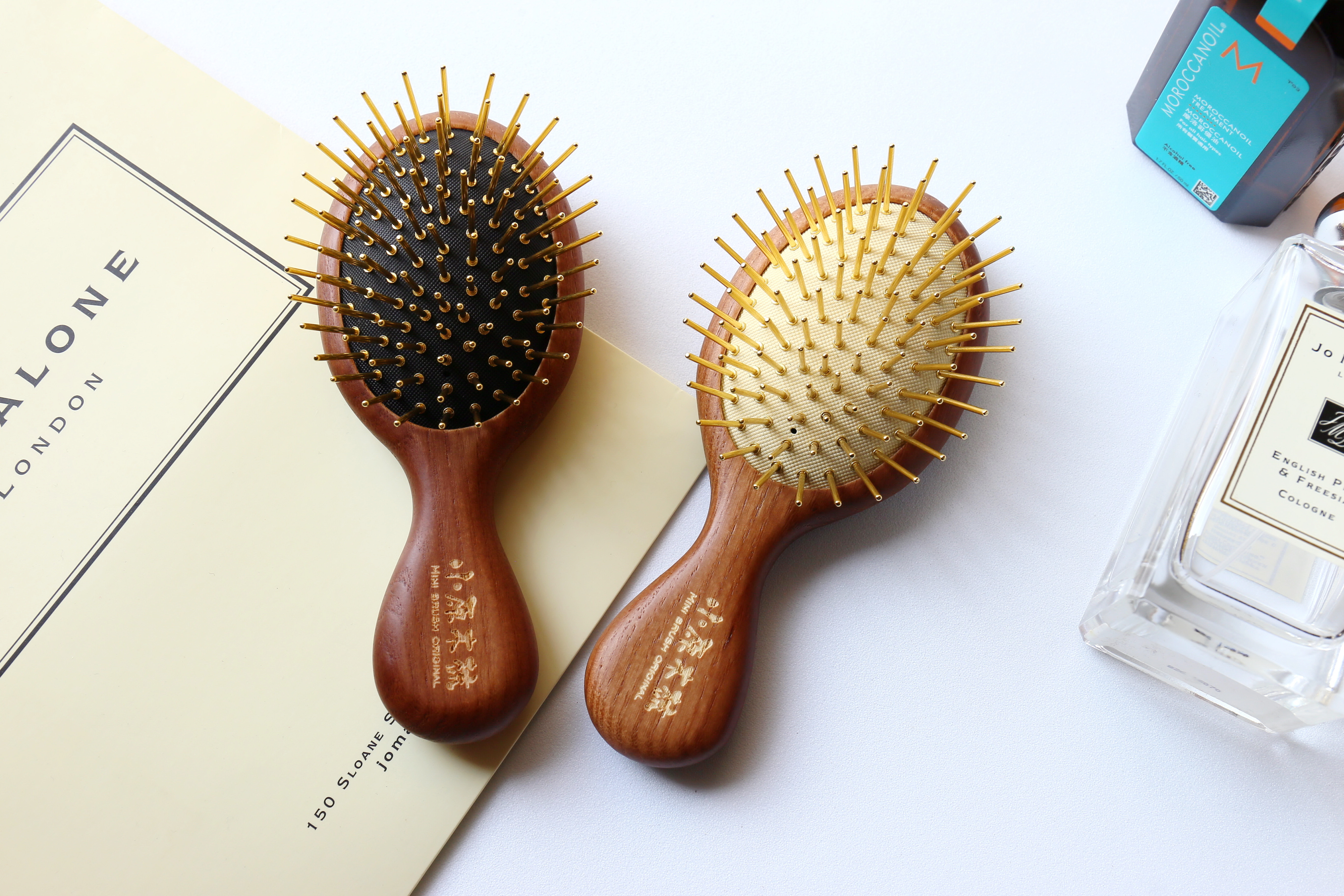 【小原木梳】24K電鍍小桃黃金梳（遠紅外線功能）緩解你的頭皮壓力