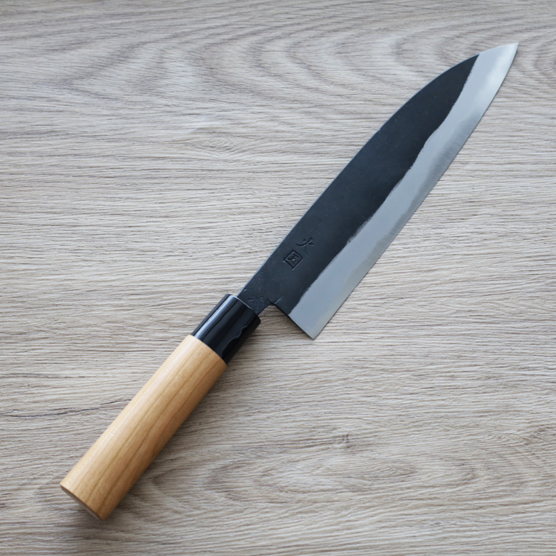 境志泰 火國 牛刀 210mm 白紙鋼 黑打