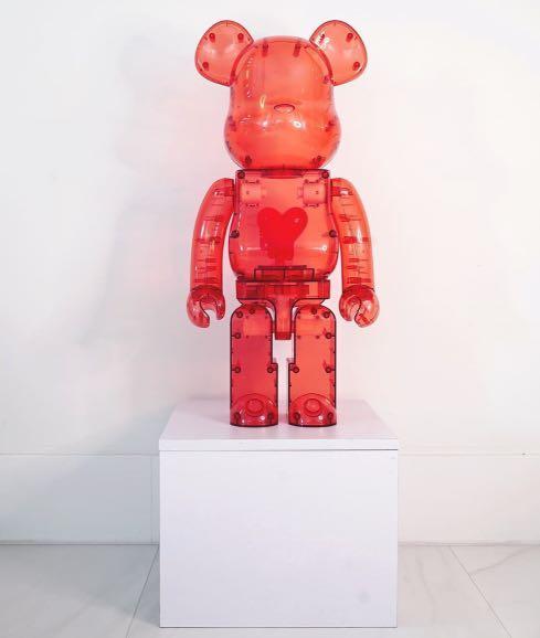 BE@RBRICK - Emotionally Unavailable Clear Red Heart 1000％ EU 紅心