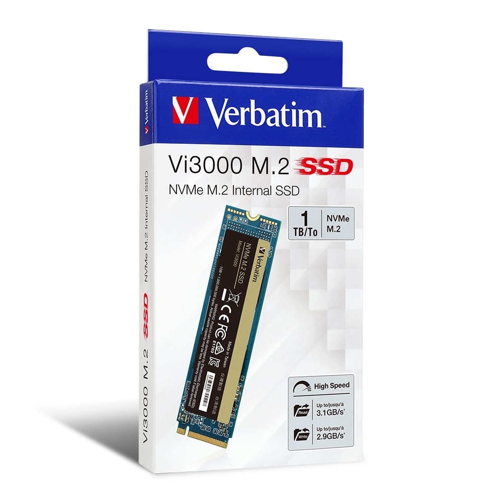 Verbatim Vi3000 NVMe M.2內置式SSD|香港行貨