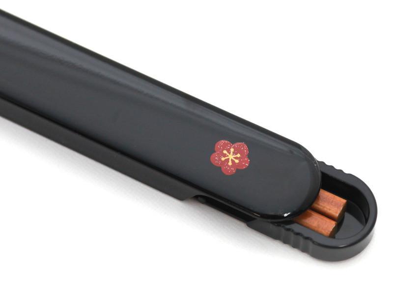 正日牌 HAKOYA 18.0スライド箸箱セット黑貓實木筷子(3)