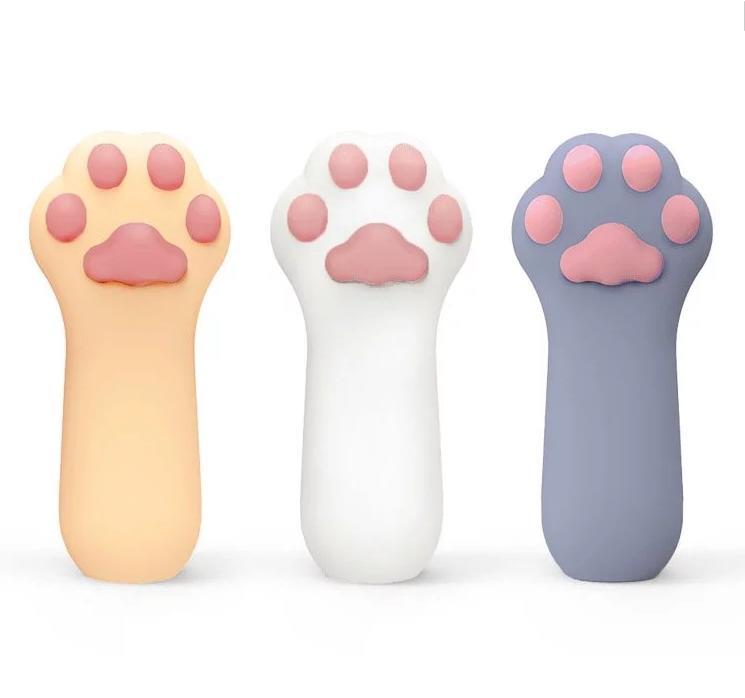 YY Horse 歪歪馬: 小貓掌肉球震動捧 (灰色／白色／黃色)