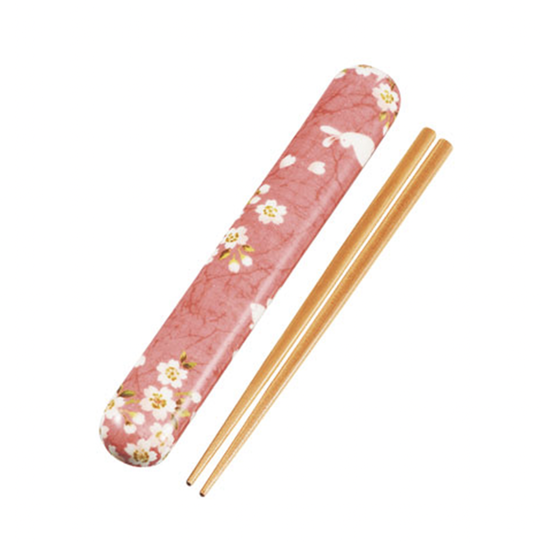 正日貨 HAKOYA 18.0布貼箸箱セット粉色櫻兔筷子(2)