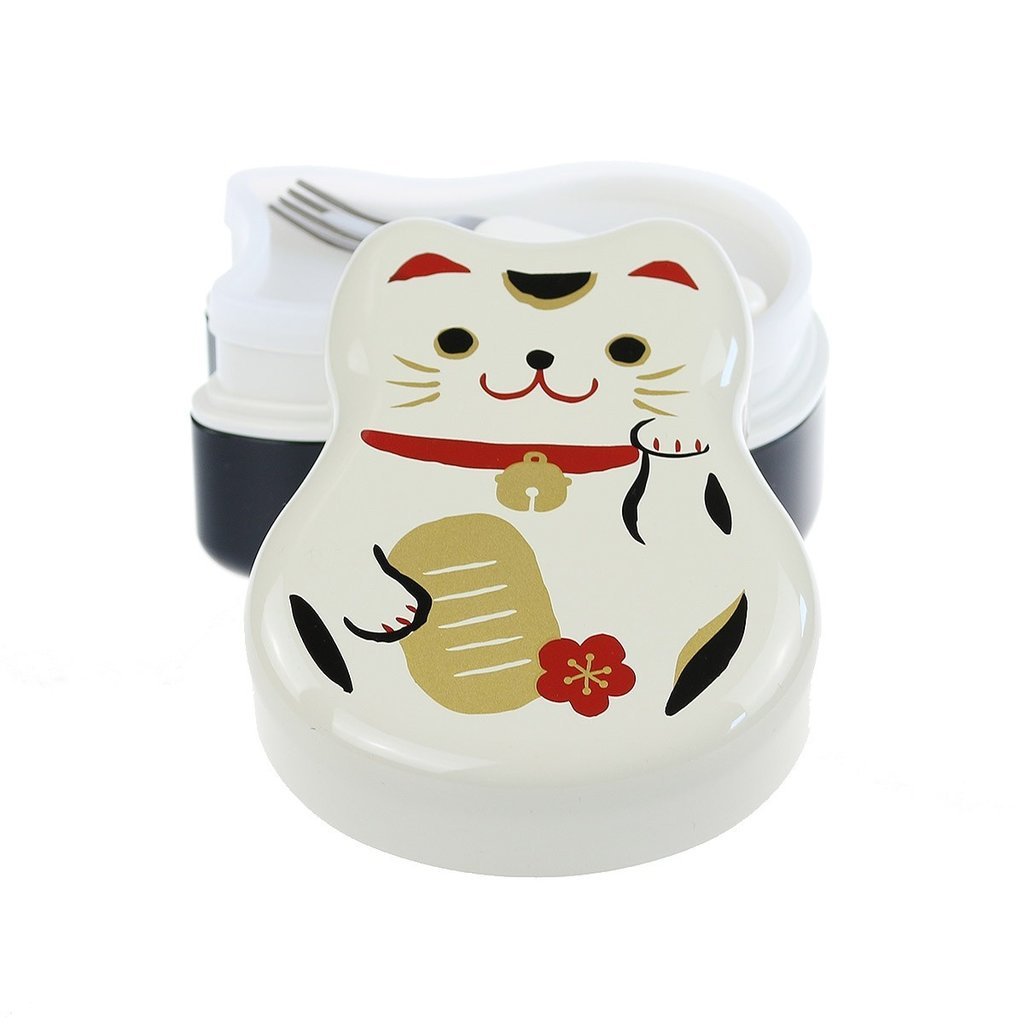 正日牌 HAKOYA 丸子二段弁当 招財貓雙層便當盒(4)