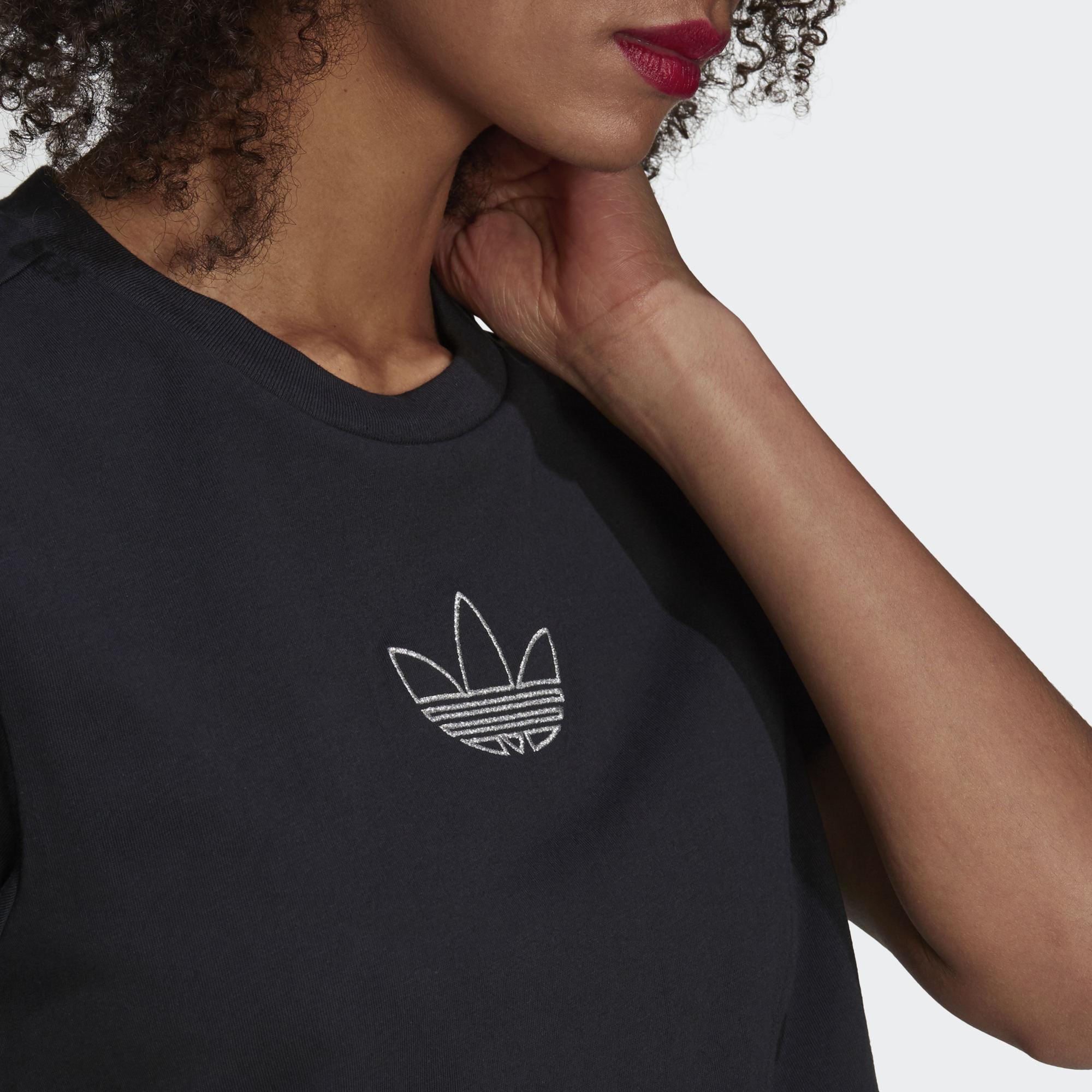 Adidas ORIGINALS BELLISTA 女裝短袖T恤休閒不對稱下擺寬鬆棉白【運動世界】GN3159 | adidas |  Yahoo奇摩購物中心