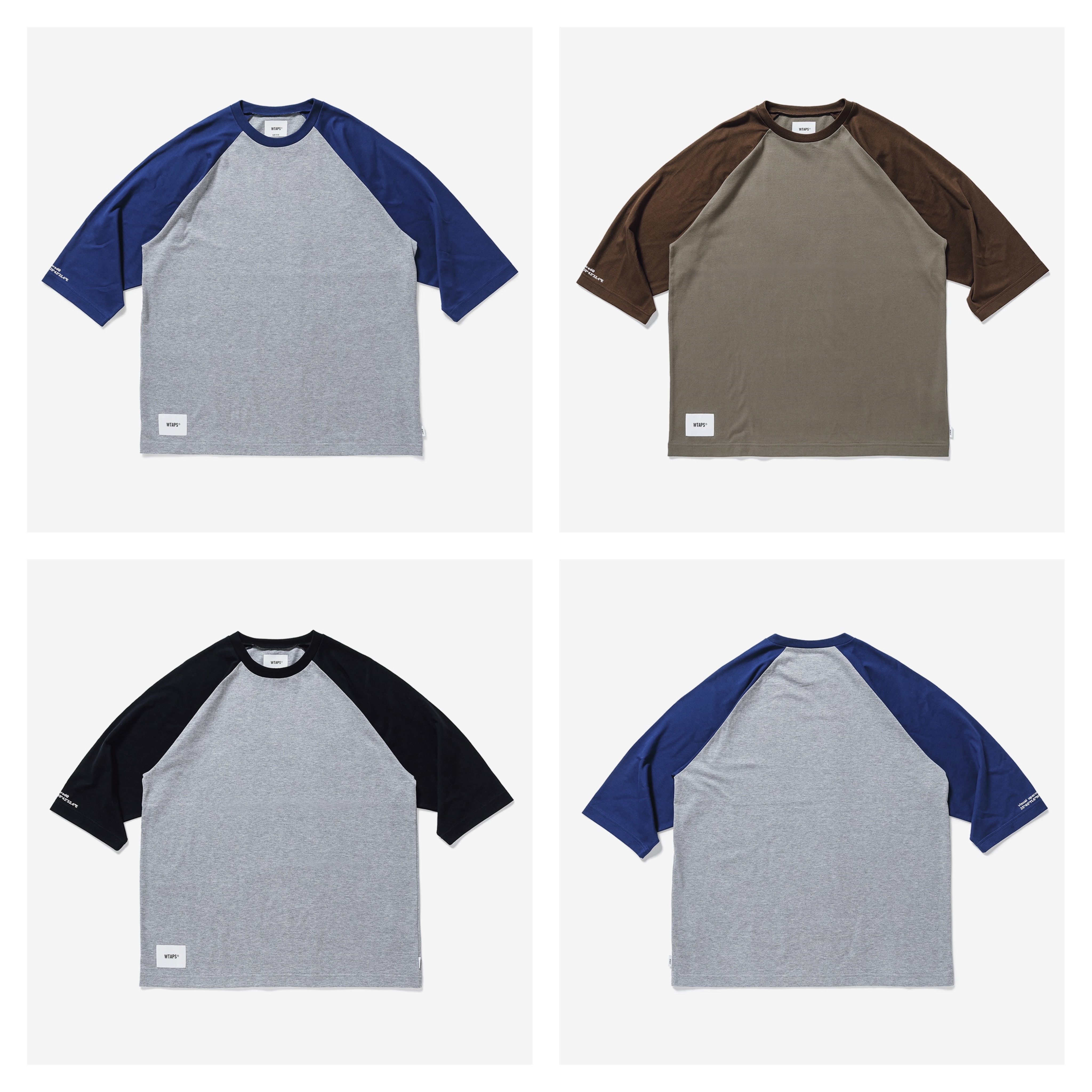 2021SS WTAPS IAN / RAGLAN / COTTON 七分接袖TEE 現貨