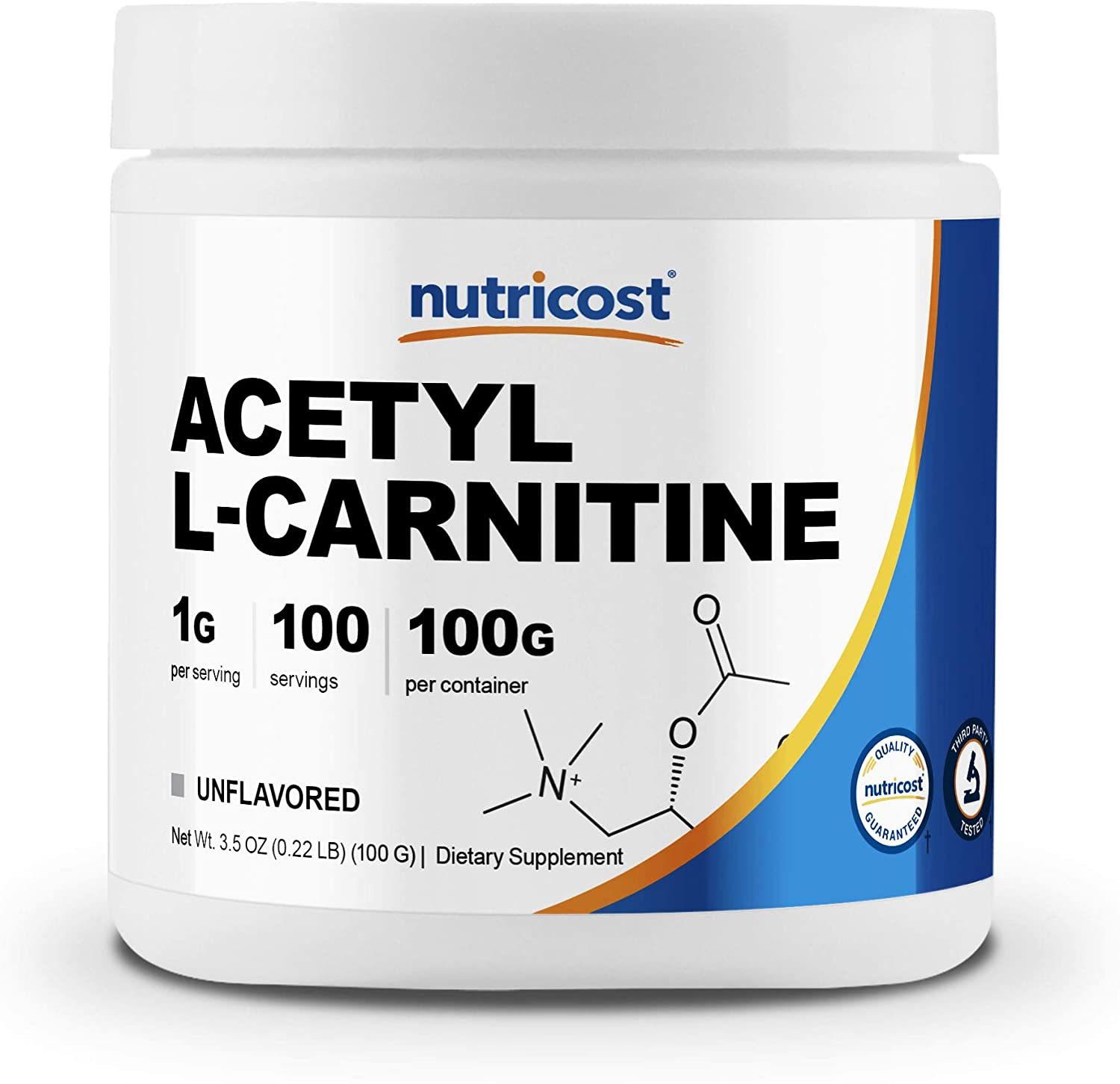 Nutricost 乙酼肉鹼粉100g (可服用100次)