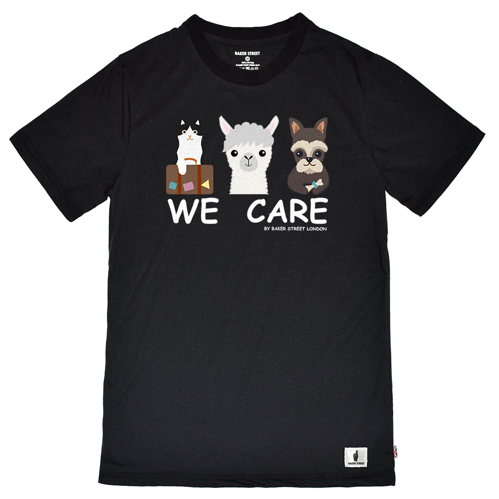 We Care 駝駝守護貓狗 短T