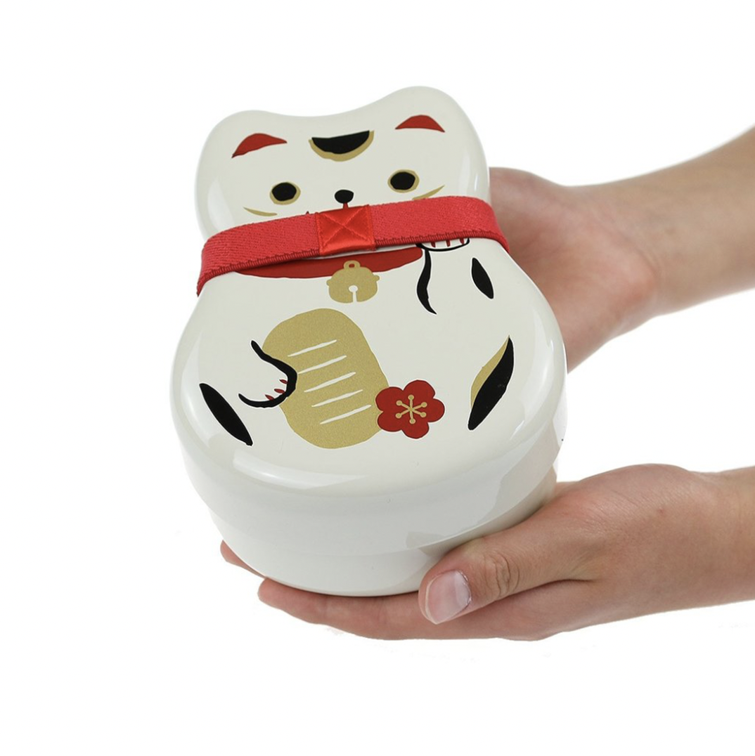 正日牌 HAKOYA 丸子二段弁当 招財貓雙層便當盒(4)