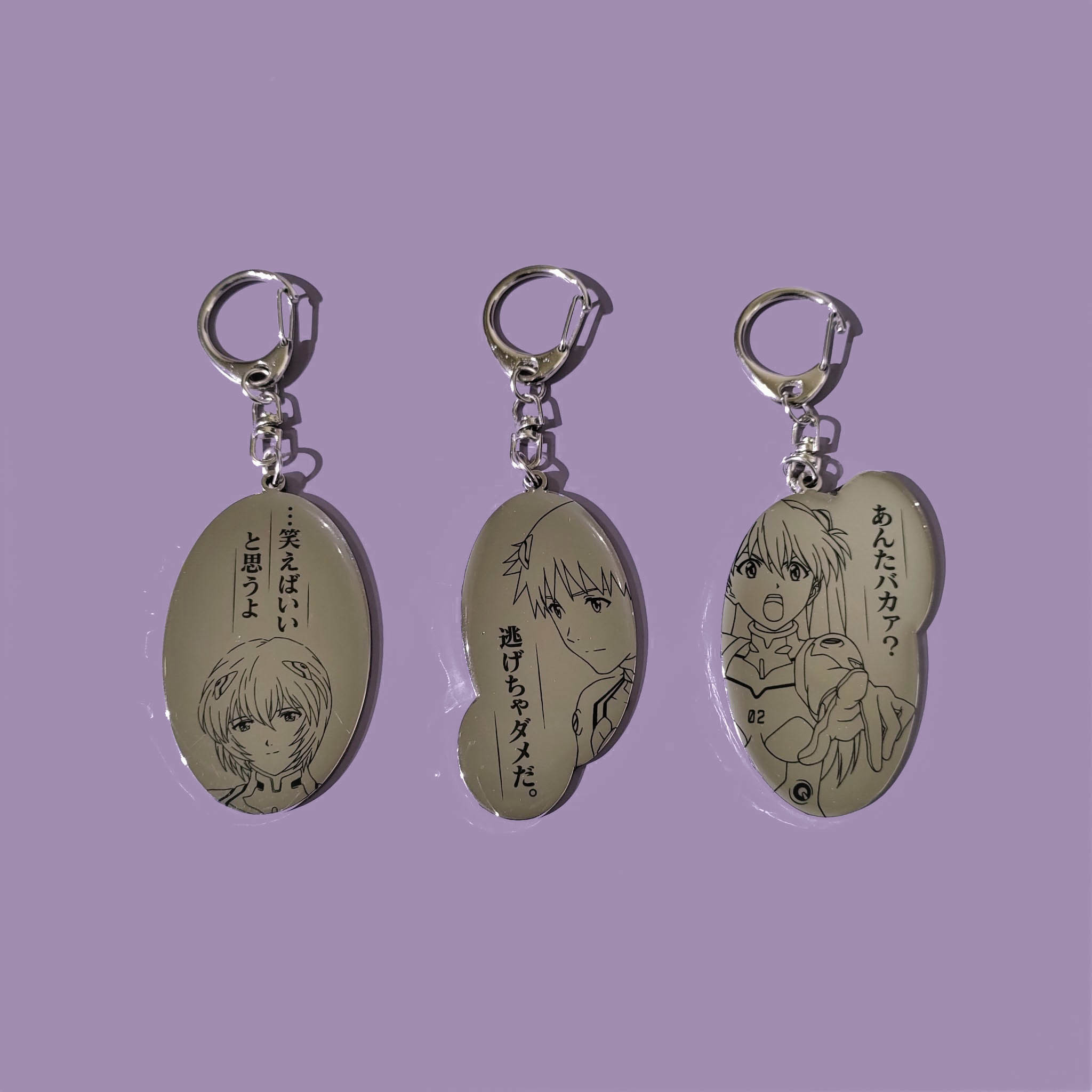新世紀福音戰士-金屬鑰匙圈-三款
