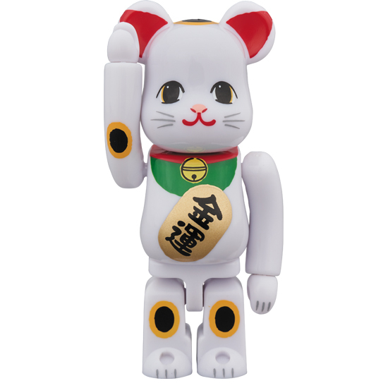 BE@RBRICK 招き猫 金運 白 × 招福 黒 招福 黒 × 金運 白 MEDICOM TOY - BE@RBRICK 招き猫 招福 黒 × 金運 白 100％ & 400％