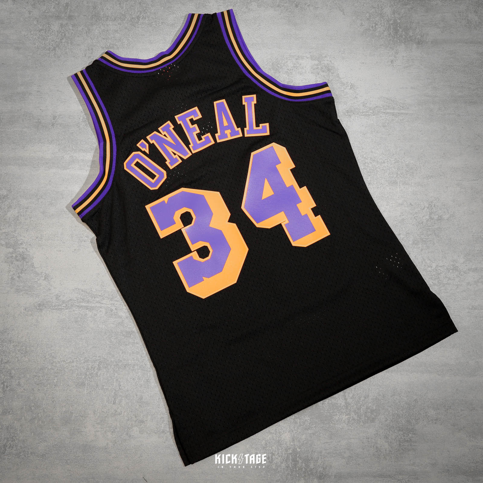 **特價商品售出不退換**MITCHELL and NESS M&N Reload LAKERS 異色版 歐尼爾 黑紫 湖人 34號 球衣【MNRL-JE11A】