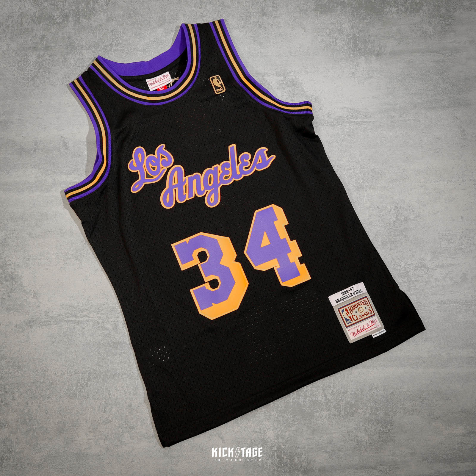 **特價商品售出不退換**MITCHELL and NESS M&N Reload LAKERS 異色版 歐尼爾 黑紫 湖人 34號 球衣【MNRL-JE11A】
