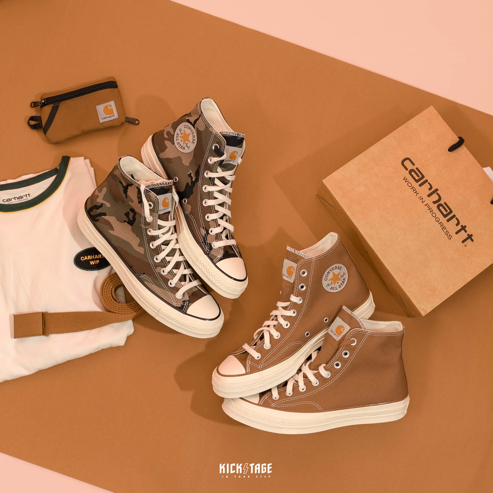 8折】聯名款CARHARTT X CONVERSE CHUCK 70 HI 1970S 高筒咖啡【169