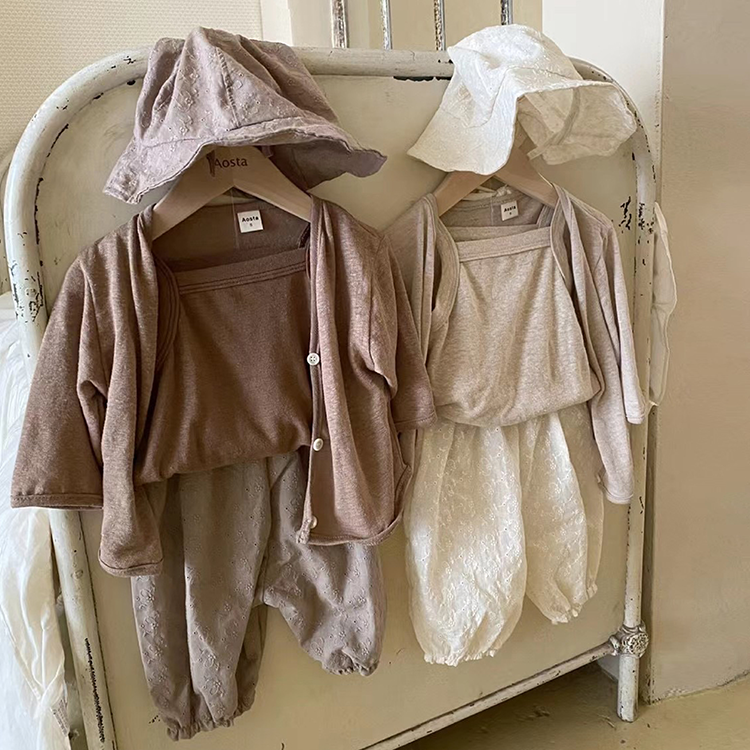 【正韓童裝】AOSTA 鬆緊細紋長褲