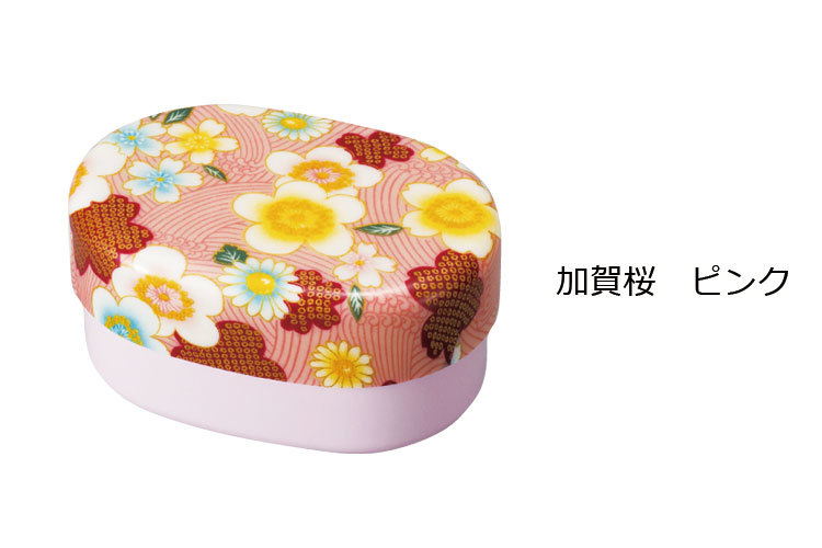 正日貨 HAKOYA 布貼小判弁当 加賀櫻系列便當盒-中 (7)