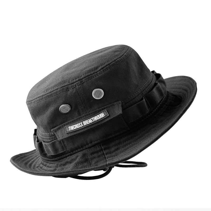 休閒工裝黑色漁夫帽