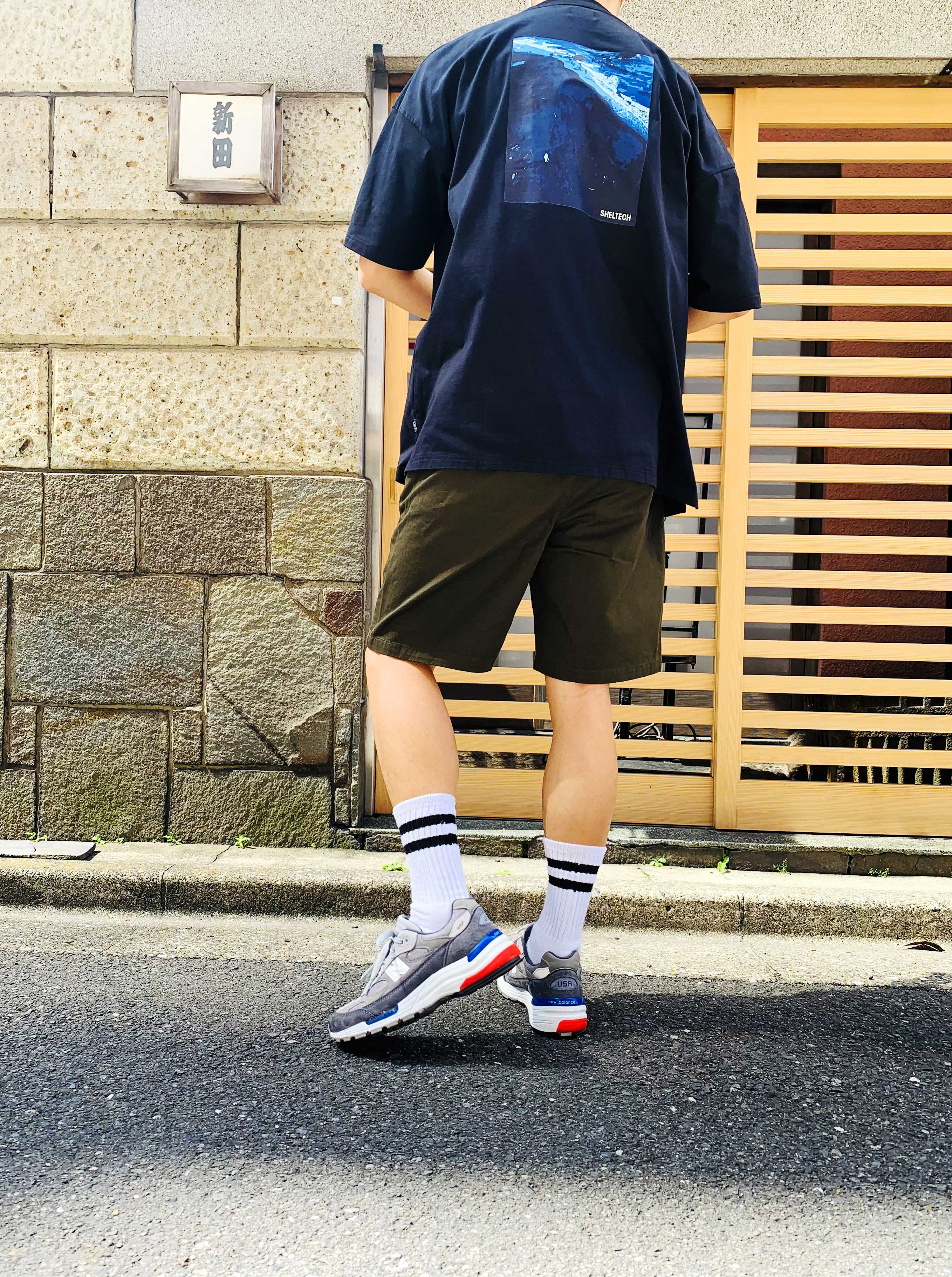 STYLEXX x Sheltech別注Graphic Logo Big Tee