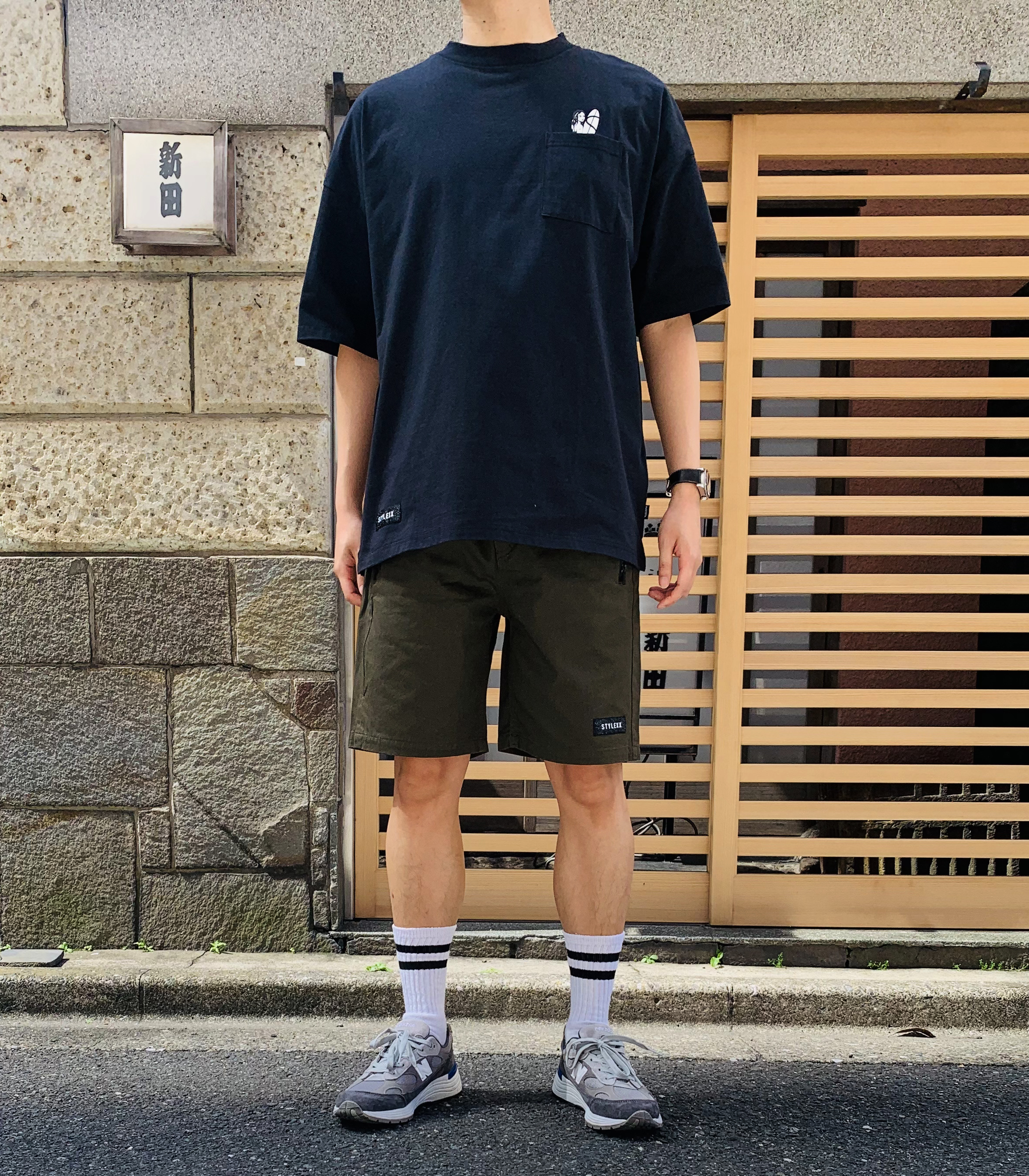 STYLEXX x Sheltech別注Graphic Logo Big Tee