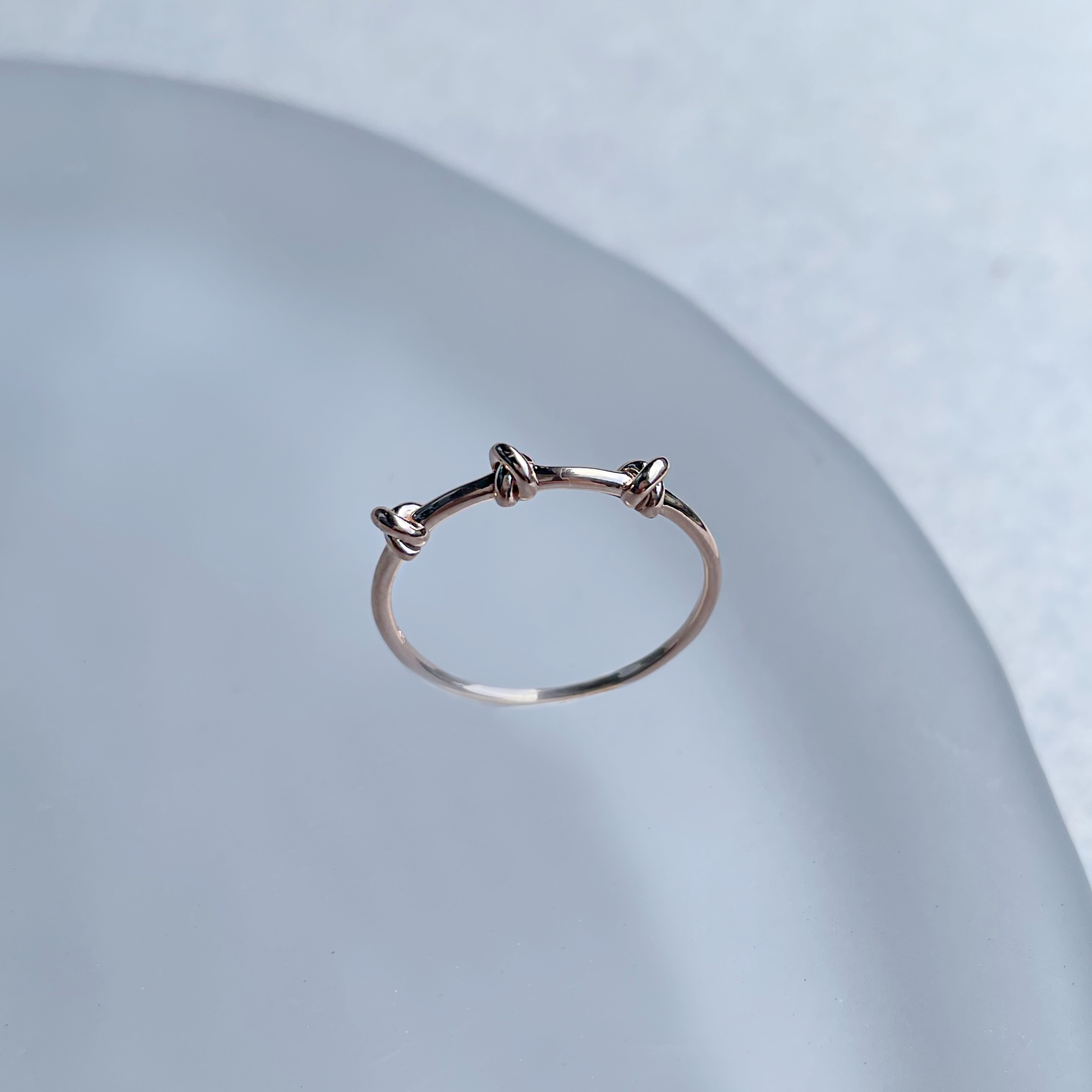 14K Triple knot戒指