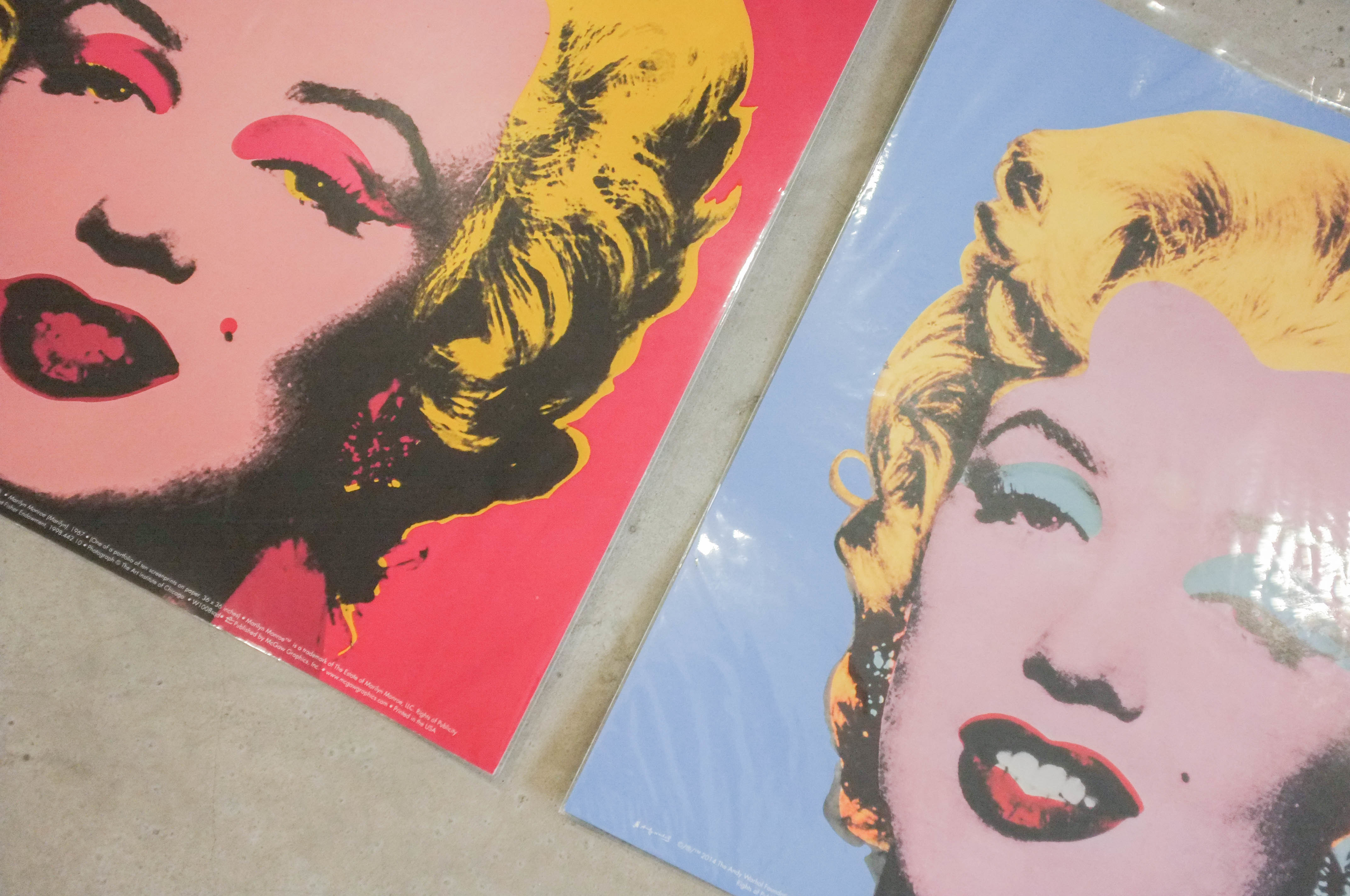 【車庫服飾】ANDY WARHOL  15 Minutes Eternal EXHIBITION 2014 東京森美術館展覽限定 瑪麗蓮夢露絹印海報