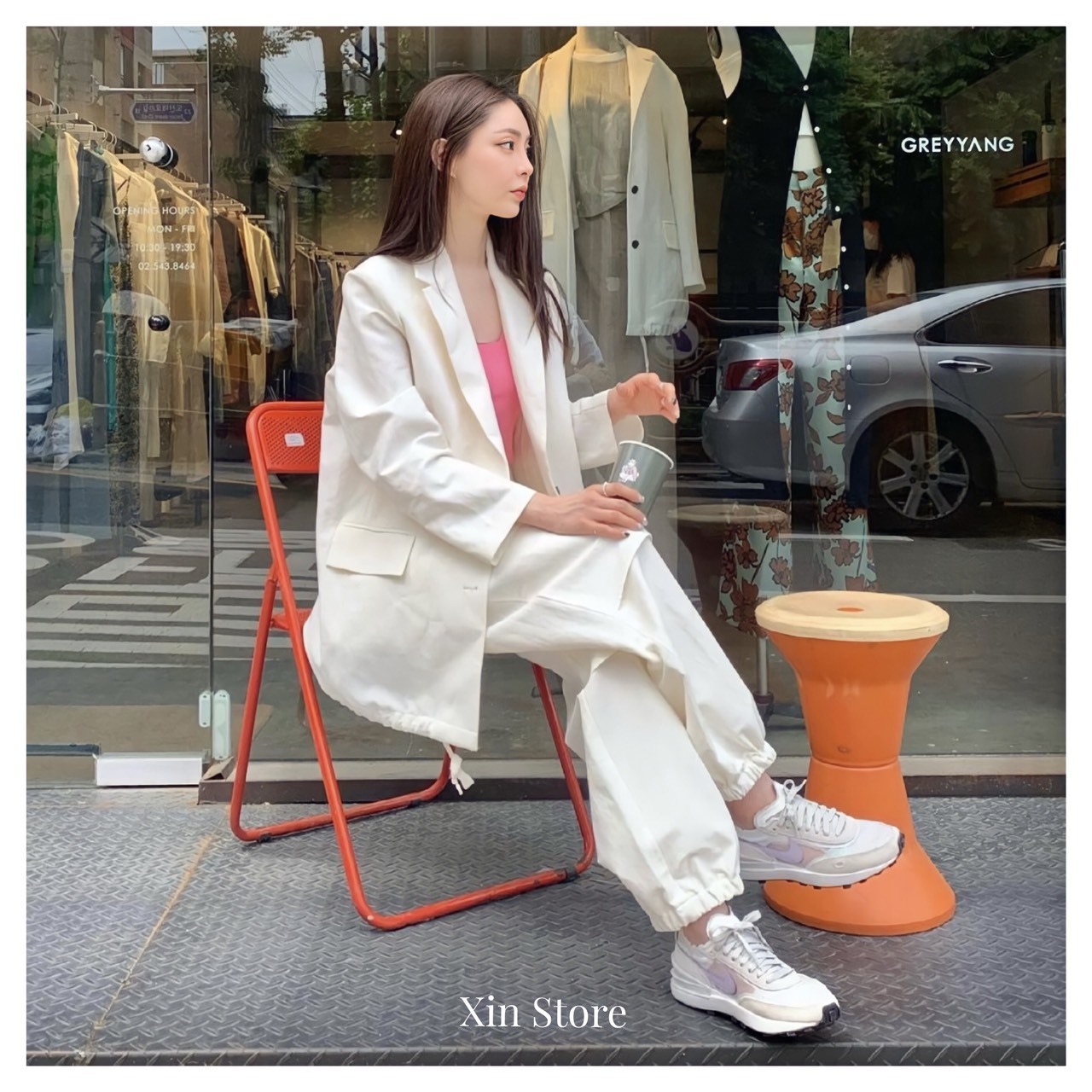 【現貨】Nike Waffle One 小Sacai 平民版Sacai 解構 灰紫