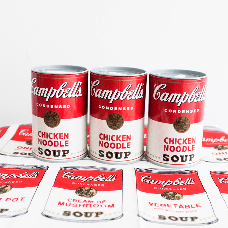 【車庫服飾】ANDY WARHOL 15 Minutes Eternal EXHIBITION 2014 東京森美術館展覽限定 康寶濃湯罐頭存錢筒