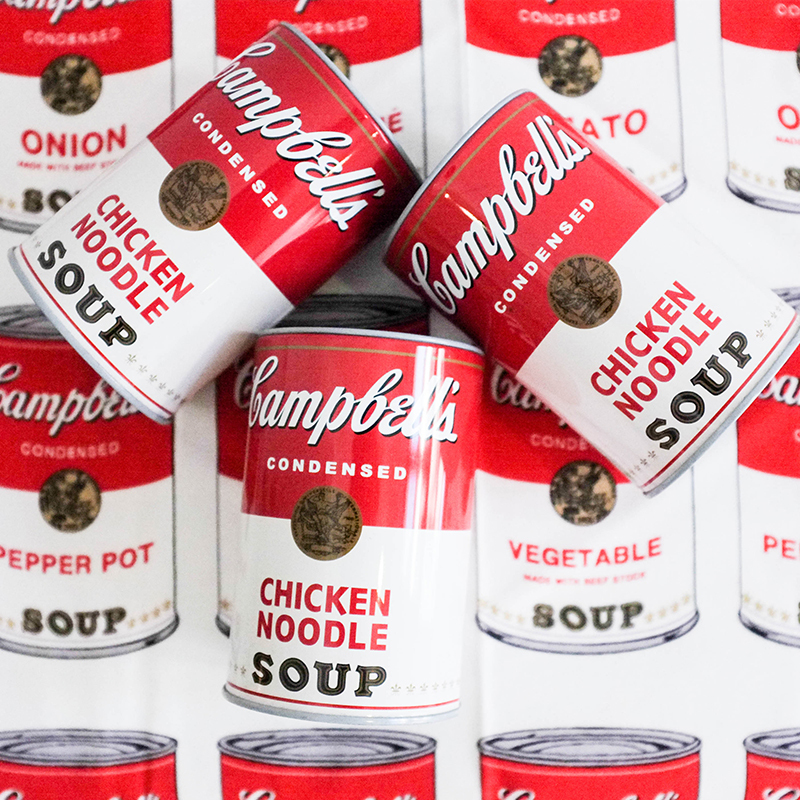 【車庫服飾】ANDY WARHOL 15 Minutes Eternal EXHIBITION 2014 東京森美術館展覽限定 康寶濃湯罐頭存錢筒