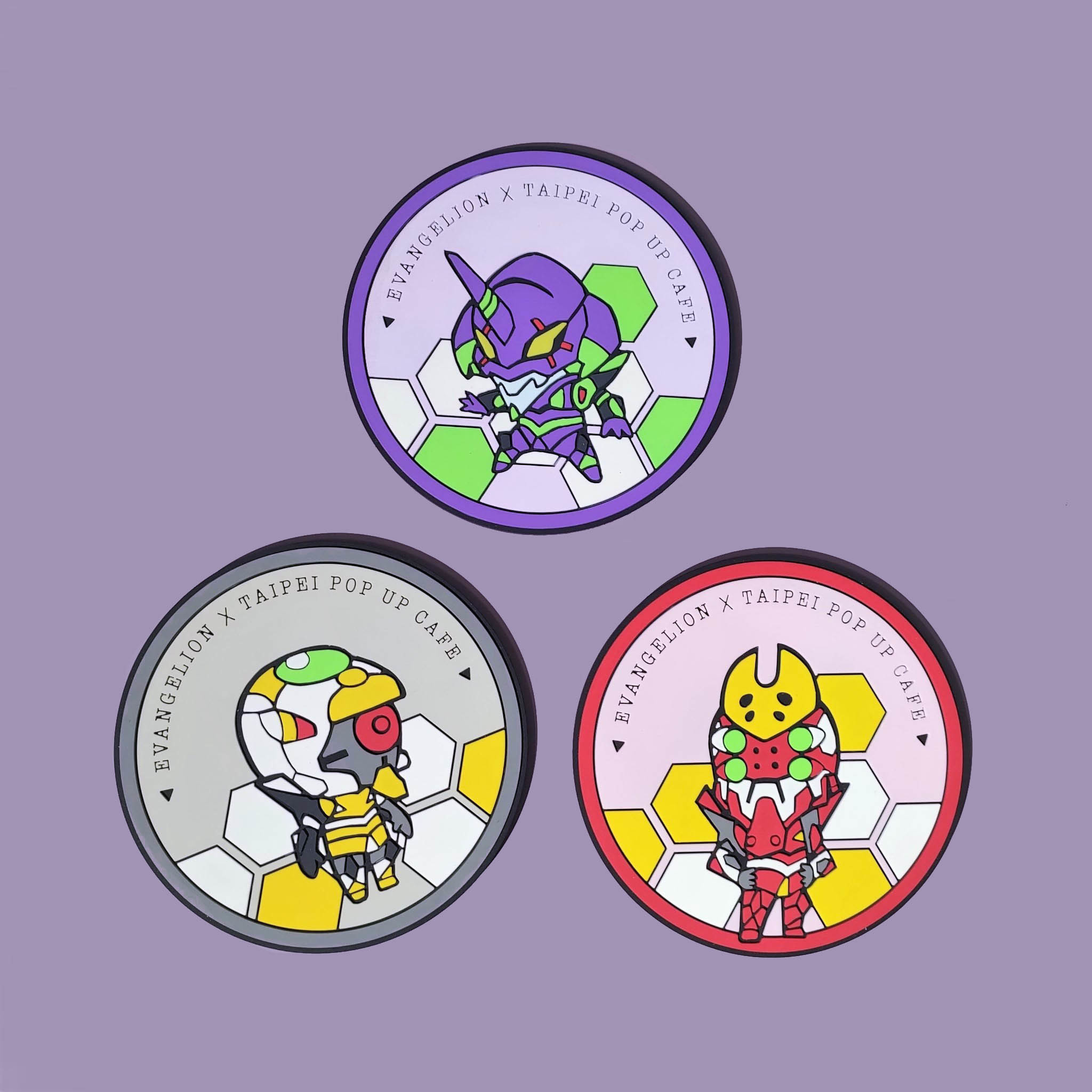 新世紀福音戰士-滴膠杯墊-三款